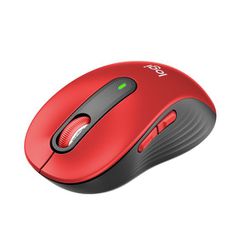 ワイヤレスマウス Signature M650 Bluetooth/無線（2.4GHz） 5ボタン SmartWheel 静音 SilentTouch レッド S/Mサイズ M650MRD