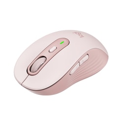 ワイヤレスマウス Signature M750 Bluetooth/無線（2.4GHz） 6ボタン SmartWheel 静音 SilentTouch Easy Switchボタン搭載 ローズ S/Mサイズ M750MRO