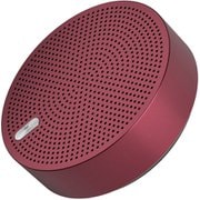 ワイヤレスステレオモード対応 Bluetooth アルミニウム モバイル スピーカー レッド OWL-BTSP03S-R-RE