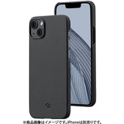 KI1401MA [アラミド繊維製 MagEZ Case 3 600D iPhone14 Plusケース ブラックグレーツイル柄]