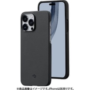 KI1401PMA [アラミド繊維製 MagEZ Case 3 600D iPhone14 Pro Maxケース ブラックグレーツイル柄]
