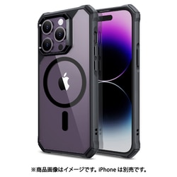 ESR Air Armor Case with HaloLock for iPhone 14 Pro Clear Black [iPhone 14 Pro対応 マグネット対応ミリタリーグレードケース]