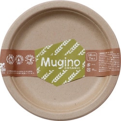 紙皿 未晒しプレート 18cm 7枚入 Mugino MG-01