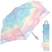 折りたたみ傘 婦人用 晴雨兼用 ミルキートーン折 RAINBOW 55cm 手開き式 UVカット加工 マルチカラー 111240