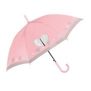 55cm 子供長傘 CHECK HEART PK 105925