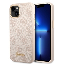 GUHCP14MHG4SHP [iPhone 14 Plus用 GUESS（ゲス） 公式ライセンス モノグラム 背面ケース ピンク]