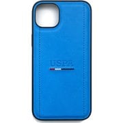 USHCP14MPINB [iPhone 14 Plus用 U.S. POLO ASSN. 公式ライセンス トリコロールスティッチ入り 背面ケース ブルー]