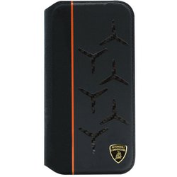 iPhone 14用 Lamborgihini - Geniune leather ,Alcantara ＆ carbon book case OE LB-TPUFCIP14-AV/D12-OE