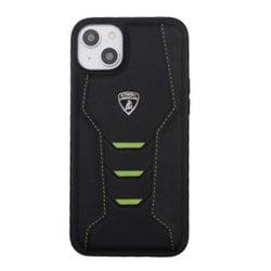 iPhone 14 Plus用 Lamborgihini - Geniune leather back cover GN LB-TPUPCIP14M-HU/D16-GN