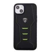 iPhone 14 Plus用 Lamborgihini - Geniune leather back cover GN LB-TPUPCIP14M-HU/D16-GN