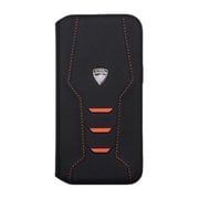iPhone 14 Pro Max用 Lamborgihini - Geniune leather book case OE LB-TPUFCIP14PM-HU/D16-OE