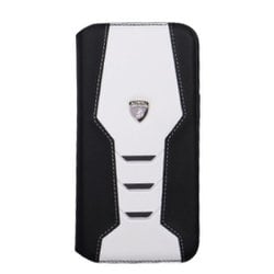 iPhone 14 Pro Max用 Lamborgihini - Geniune leather book case WE LB-TPUFCIP14PM-HU/D16-WE