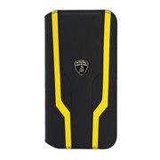 iPhone 14用 Lamborgihini - Geniune leather book case YW LB-TPUFCIP14-HU/D17-YW
