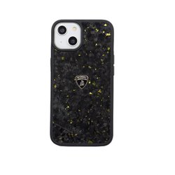 iPhone 14用 Lamborgihini - Forged Carbon Fibre Case with Metalic Foil LB-TPUPCIP14-HU/D14S-GD
