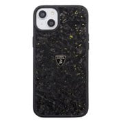 iPhone 14 Plus用 Lamborgihini - Forged Carbon Fibre Case with Metalic Foil LB-TPUPCIP14M-HU/D14S-GD