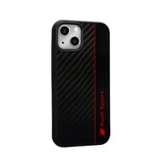 iPhone 14用 Audi - Carbon case BK AUS-TPUPCIP14-R8/D1-BK