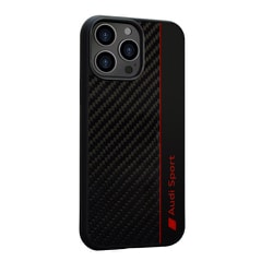 iPhone 14 Pro Max用 Audi - Carbon case BK AUS-TPUPCIP14PM-R8/D1-BK