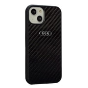 iPhone 14 Plus用 Audi - Genuine carbon fiber case BK AU-TPUPCIP14M-R8/D2-BK