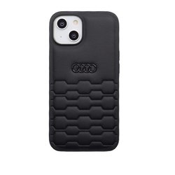 iPhone 14用 Audi - Geniune leather back cover BK AU-TPUPCIP14-GT/D2-BK