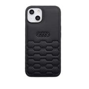 iPhone 14用 Audi - Geniune leather back cover BK AU-TPUPCIP14-GT/D2-BK
