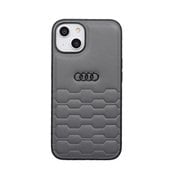 iPhone 14用 Audi - Geniune leather back cover GY AU-TPUPCIP14-GT/D2-GY
