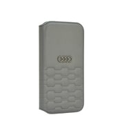 iPhone 14用 Audi - Synthetic Leather Folio Case GY AU-TPUFCIP14-GT/D2-GY