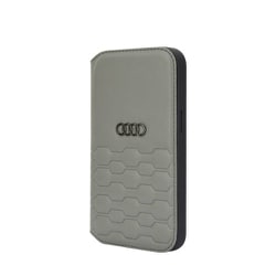 iPhone 14 Pro用 Audi - Synthetic Leather Folio Case GY AU-TPUFCIP14P-GT/D2-GY