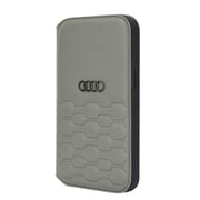 iPhone 14 Pro Max用 Audi - Synthetic Leather Folio Case GY AU-TPUFCIP14PM-GT/D2-GY
