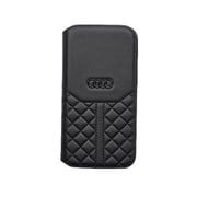 iPhone 14用 Audi - Genuine leather book case BK AU-TPUFCIP14-Q8/D1-BK