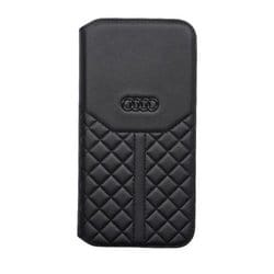 iPhone 14 Plus用 Audi - Genuine leather book case BK AU-TPUFCIP14M-Q8/D1-BK
