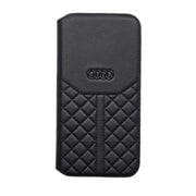 iPhone 14 Plus用 Audi - Genuine leather book case BK AU-TPUFCIP14M-Q8/D1-BK