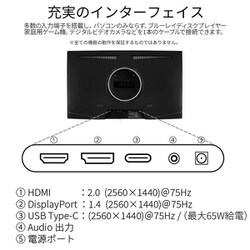 ヨドバシ.com - JAPANNEXT ジャパンネクスト JN-V320WQHD-C65W [液晶