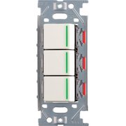 PXP-J-NKW03009-SB [スガツネ工業 （210026827）PXPーJーNKW03009ーSB ガイドランプ付埋込トリプルスイッチ]