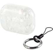AirPods Pro(第2世代)用 ケース ソフト 衝撃吸収 落下防止 カラビナ付 MagSafe充電/背面RESETボタン/ストラップループ対応 シェルホワイト AVA-AP4UCSWH
