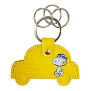 PEANUTS レザーキーホルダー タクシー YE [キャラクターグッズ]