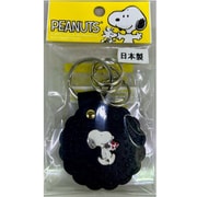 PEANUTS レザーキーホルダー クッキー BK [キャラクターグッズ]