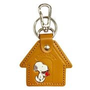 PEANUTS レザーキーホルダーハウス BR [キャラクターグッズ]