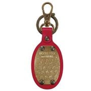 PEANUTS レザーキーホルダー 小判型 ウッドストック RD [キャラクターグッズ]