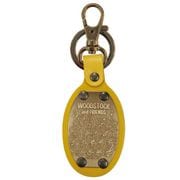 PEANUTS レザーキーホルダー 小判型 ウッドストック YE [キャラクターグッズ]