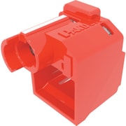 PSL-DCPLRE [パンドウイット パッチコードロック（LANケーブルロック） 赤 10個入り 専用工具1個付き]