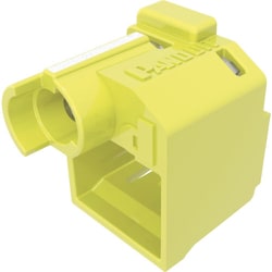 PSL-DCPLRE-YL-C [パンドウイット パッチコードロック（LANケーブルロック） 黄 100個入り 専用工具5個付き]