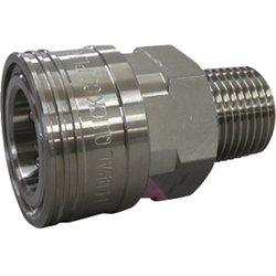 フローバル 両路開放型クイックカップリング TS-4SM（SUS304） TS-4SM(SUS304)