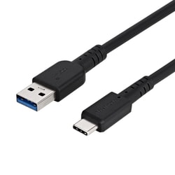 USB3.2 Gen2規格 最大10Gbps 高速データ通信 USB Type-A to USB Type-C 1.0m ケーブル OWL-CBKG2PAC10-BK