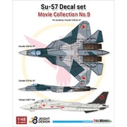 JD48003 1/48 現用 ロシア Su-57&F-14 デカールセット ムービーコレクション No.9 トップガン 2022 （タミヤ/ズベズダ用） [プラモデル用品]