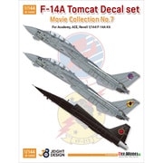 JD14002 1/144 現用 アメリカ海軍 艦上戦闘機 F-14A デカールセット ムービーコレクション No.7 トップガン 1986 （レベル/エース/アカデミー用） [プラモデル用品]