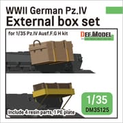 DM35125 1/35 WWII ドイツ IV号戦車用 外装木製弾薬箱セット （IV号戦車G/H型用） [プラモデル用パーツ]