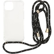QZC-1008BK [クリアショルダーケース iPhone 14/13用 ブラック]