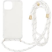 QZC-1008WH [クリアショルダーケース iPhone 14/13用 ホワイト]