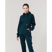 ウィメンズ エアクッションフーディー SWS23111 312 ティールグリーン Lサイズ [ランニングウェア パーカー レディース]