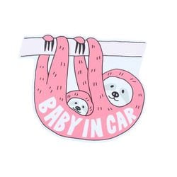 Baby in car マグネット なまけもの ピンク K60-00206